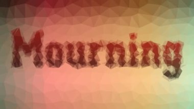 Yas tutan garip bir tessellasyon. Canlandırılmış üçgenler.