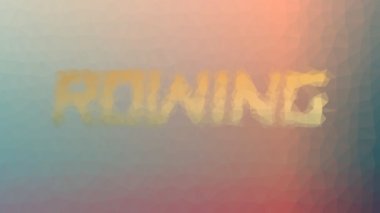 Kürek çeken, kürek çeken, tesselleştirilmiş döngülü, nabız atan üçgenler.