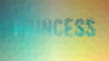 Prenses teknolojik tesselleme döngüsü animasyon üçgenleri