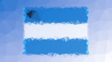 Honduras Flag ISO: HN garip bir tessellasyon gibi görünüyor.