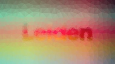 Leiden ortaya çıkıyor tekno tessellasyon hareket eden çokgenler