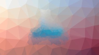 Kar mobil izi çözünen tekno tesselleme döngüsü canlandırma üçgenleri