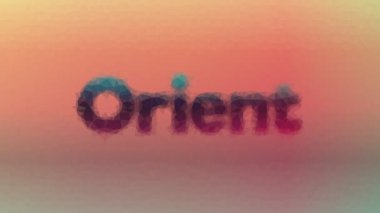 Orient çözünen tekno tesselleştirilmiş döngü animasyon üçgenleri