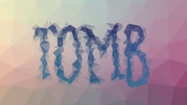 Mezar garip tesselleştirilmiş döngüler, titreşimli üçgenler ortaya çıkıyor.