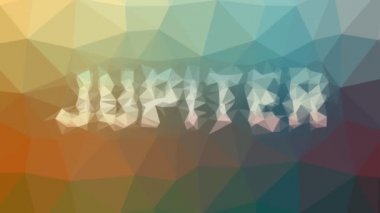 Jüpiter, hareketli çokgenleri döndüren tekno tesselasyon solgunluğu