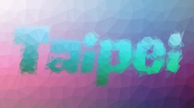 Taipei sönük tekno tessellasyon animasyon çokgenler