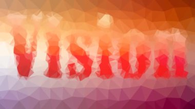 Görünüşte tekno tesselleme döngüsü animasyon çokgenler