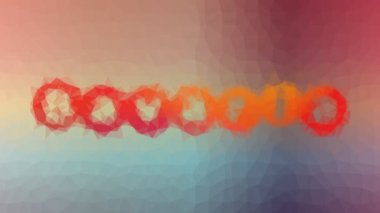 Bavyera sönük tekno tesselleştirilmiş döngü animasyon çokgenleri