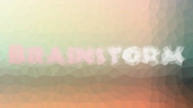 Beyin fırtınası kaybolur Garip tessellasyon hareket eden çokgenler