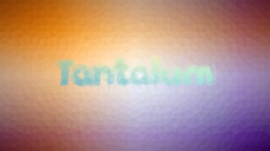 Tantalum Soluyor Garip Tessellasyon Döngüsü Hareketli Çokgenler
