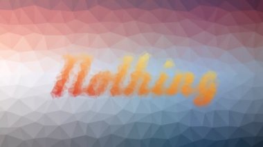 Görünürde hiçbir şey yok. Tekno tesselleme, döngü animasyon üçgenleri.