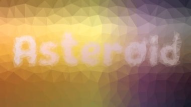 Asteroit garip tesselleme döngüsü animasyon çokgenler