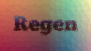 Regen tuhaf bir şekilde ortaya çıkıyor. Döngüsel döngü animasyon üçgenleri.