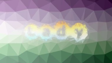 Teknolojik Tessellasyon Çözülen Kadın Canlandırılmış Üçgenler