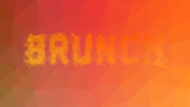 Brunch ilginç tesselleştirilmiş döngü animasyon üçgenleri çözüyor