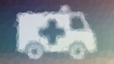 Tekno tessellasyon ortaya çıkan ambulans hareketli üçgenleri döndürüyor