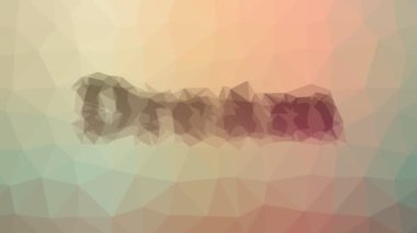 Rüya görünen teknolojik tesselleme döngüsü hareket eden üçgenler