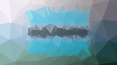 Botswana Flag ISO: BW çözünen tekno tessellasyon döngüsü titreşim üçgenleri