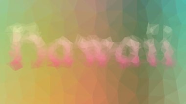 Hawaii Tekno Tesselleme Döngü animasyon çokgenler