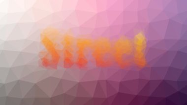 Sokak soluklaşması ilginç tesselleme döngüsü canlandırılmış üçgenler