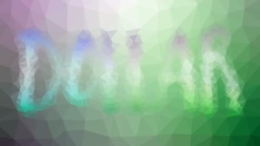 Doların çözünmesi tekno tessellasyon döngüsü canlandırılmış üçgenler
