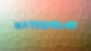 Karpuz görünen tekno tesselleme döngüsü hareket eden çokgenler