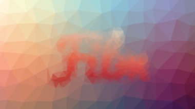 Görünüşte olan tekno tessellasyon döngüsü animasyon üçgenleri