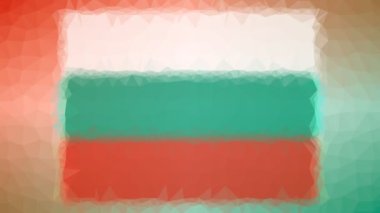 Bulgaristan Bayrağı ISO: BG, canlandırılmış çokgenleri canlandıran ilginç bir tessellasyonu eritiyor
