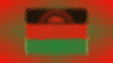 Malawi Flag ISO: MW teknolojik tesselleştirilmiş döngü titreşimli üçgenleri eritiyor
