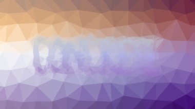 Somut görünen tekno tesselleştirilmiş döngü hareketli üçgenler