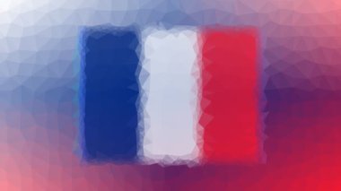 Saint Barth? Lemy Flag ISO: BL garip tesselleme döngü hareketli üçgenler eritiyor