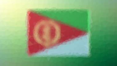 Eritrea Flag ISO: Acil servis teknolojik tesselleştirme döngüsü hareket eden çokgenler