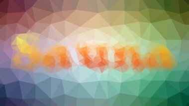 Sauna kaybolur garip tessellation döngüsü animasyon çokgenler