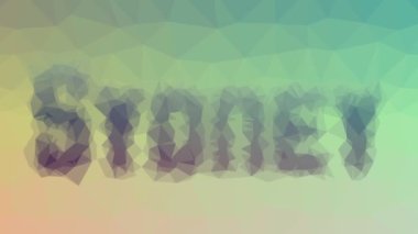 Sydney 'in garip tesselleştirilmiş döngüyü çözmesi animasyon üçgenleri.