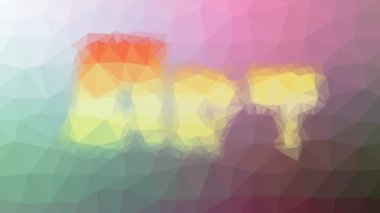 Sanat solgunlaşır garip tessellasyon döngüsü titreşen çokgenler