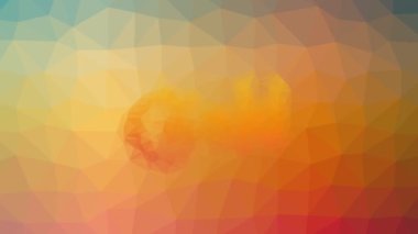 Altın görünümlü tekno tesselleme döngüsü animasyon çokgenleri