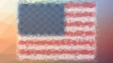 ABD Bayrağı ISO: ABD tuhaf tesselleştirilmiş, hareket eden çokgenler ortaya çıkıyor