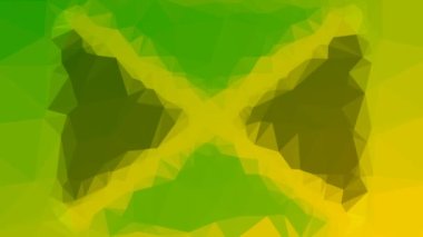 Jamaika Flag ISO: JM tekno tessellasyon çözeltisi titreşim üçgenleri çözüyor