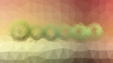 Çöl garip tesselleştirilmiş döngüler hareket eden çokgenler çözüyor