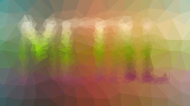 Metal solgunluğu ilginç tesselleme döngüsü hareket eden üçgenler