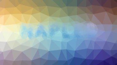 Napoli tekno tesselleştirilmiş görünüyor. Döngü hareketli üçgenler.