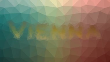 Viyana solgunluk ilginç tessellasyon döngüsü titreşimli üçgenler