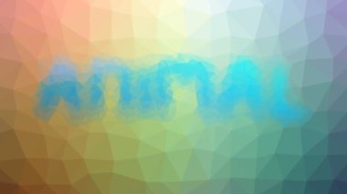 Hayvanlar kaybolur garip tesselleştirilmiş döngüler titreşen çokgenler