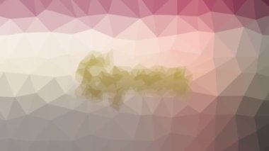 Kaşık çözünen teknolojik tesselasyon canlandırılmış üçgenler