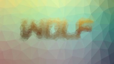 Kurt soluk tekno tesselleme döngüsü hareket eden çokgenler