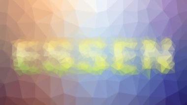 Essen soluklaşma tekno tesselleme döngüsü canlandırma üçgenleri