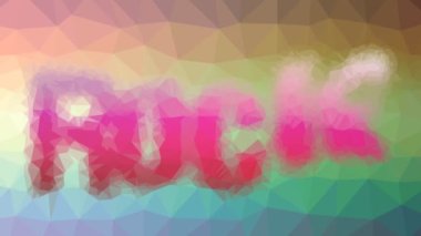 Kaya rengi ilginç tesselleme döngüsü hareket eden çokgenler