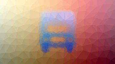 Teknolojik tesselleme yapan kamyon. Hareket eden çokgenler.