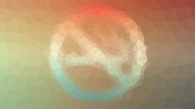 Sigara içmek yok. İlginç tesselleştirilmiş döngü hareketli üçgenler.