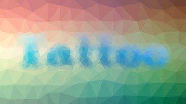 Dövme soluklaşması teknolojik tesselleme döngüsü hareket eden üçgenler